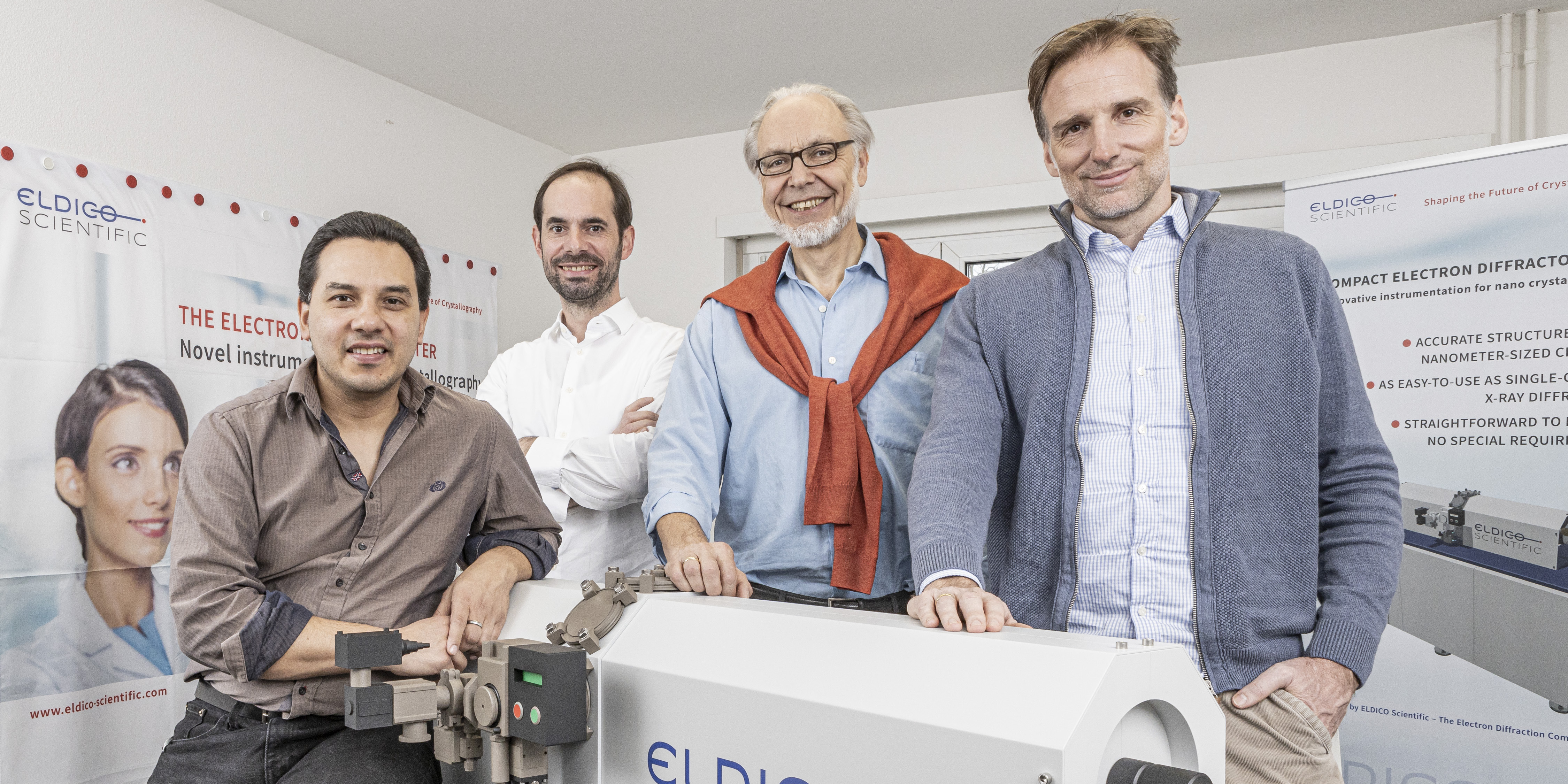 Team ELDICO: Dr. Gustavo Santiso-Quinones, Nils Gebhardt, Dr. Eric Hovestreydt, Dr. Gunther Steinfeld (from left to right).